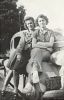 Darlene Van Pelt and Shirley Miller nee Van Pelt, Mar 1942, Glendale, CA