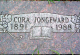 Corena Jongeward nee Van Wechel Gravestone