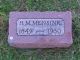 Henry M. Mensink Gravestone