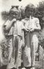 Lois Van Pelt and Beverly Miller on right drinking DR Pepper, May 1942, Glendale, CA